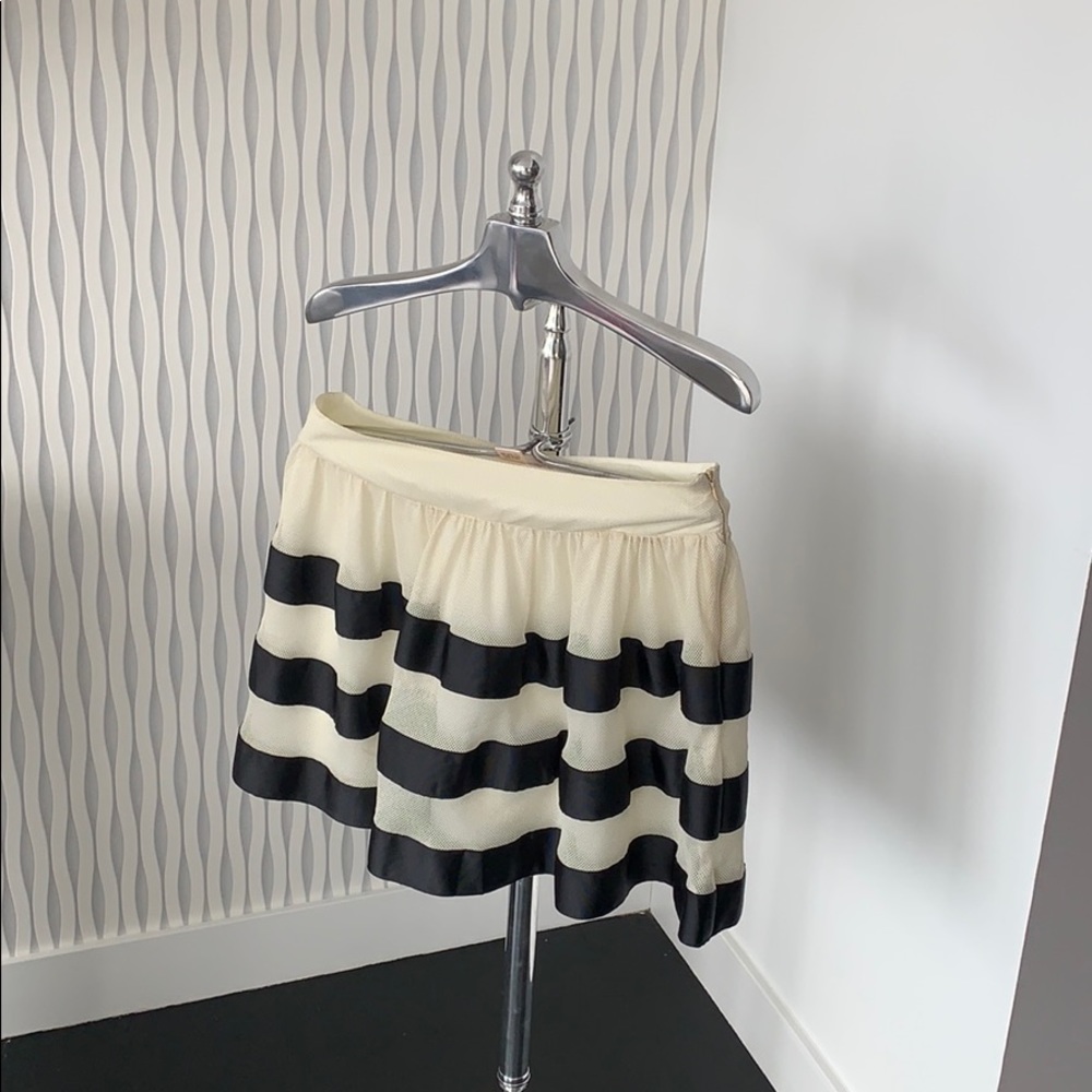 White and Navy Skirt